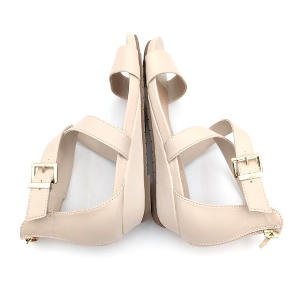 Reaction Kenneth Cole Great Cross Wedge Sandal Women's Cream Size US5.5 EU35.5 - Picture 6 of 10